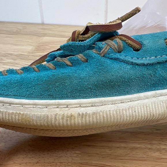 MINNETONKA Blue suede moccasins‎ size 5.5 - Picture 10 of 11